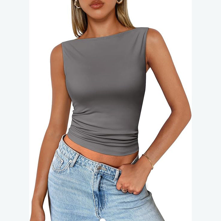 Milk-Silk Square-Neck Tank