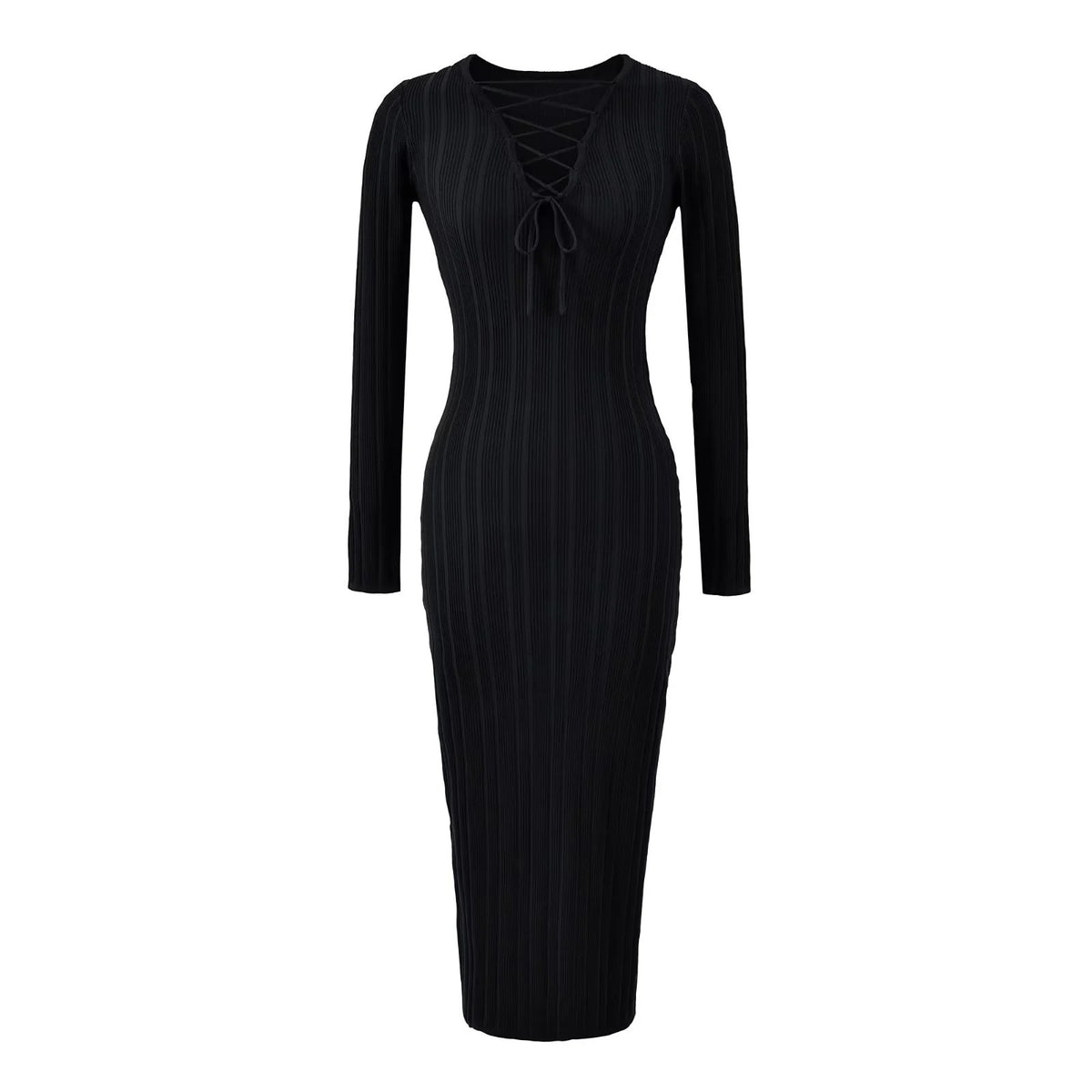 Isla Twist-Knit Maxi Dress