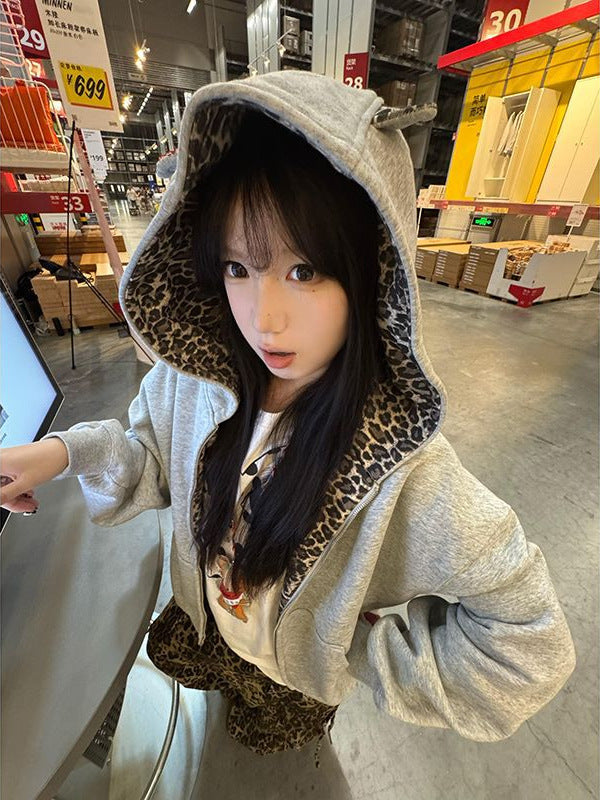 Luna Cropped Hooded Cardigan