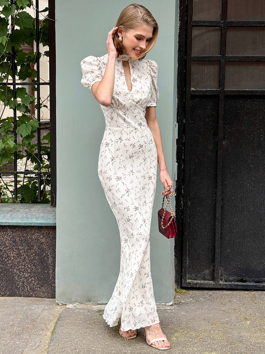 Rosalie Floral Deep-V Maxi Dress