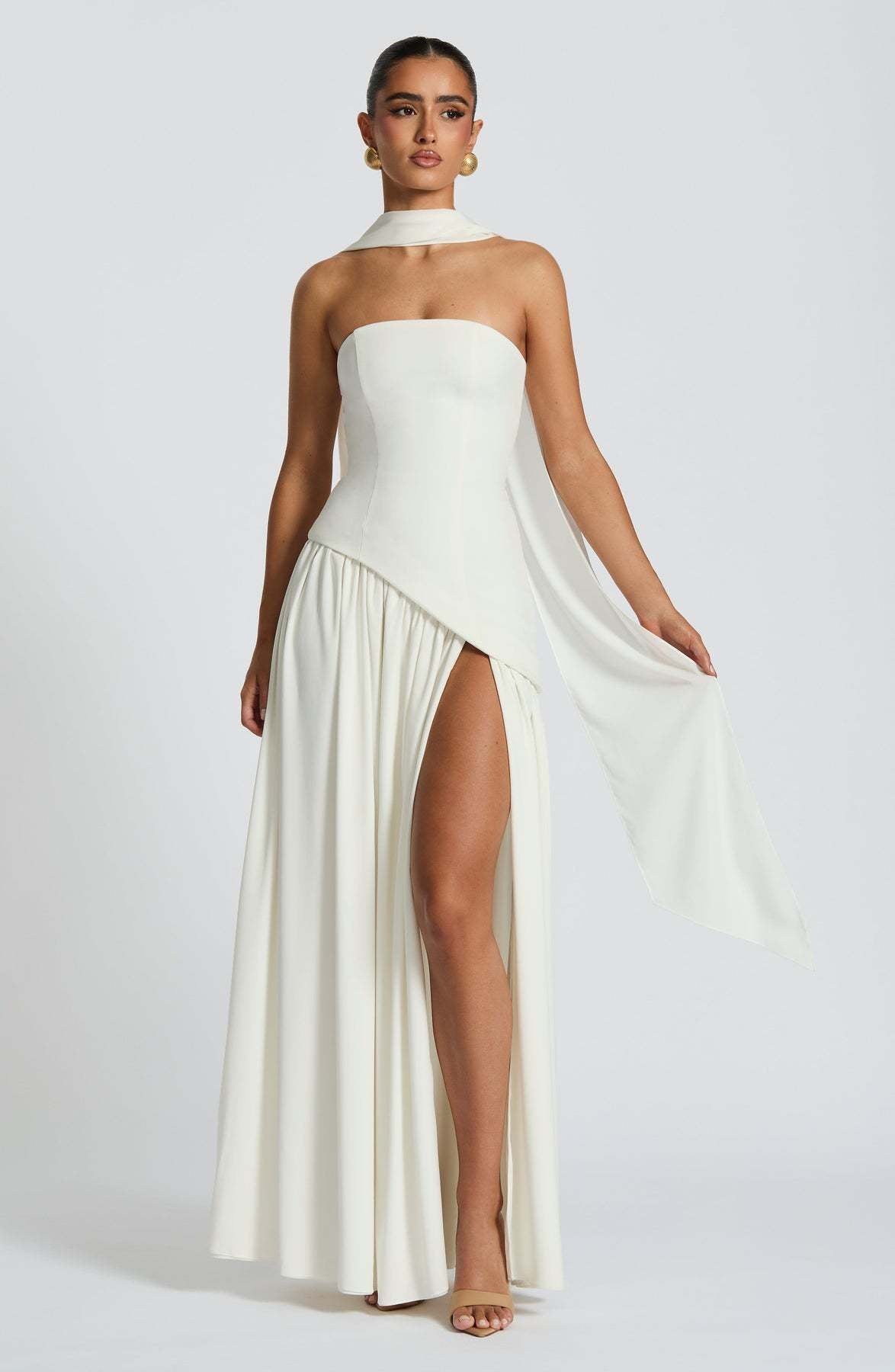 Sienna Crossover Bodycon Maxi Dress