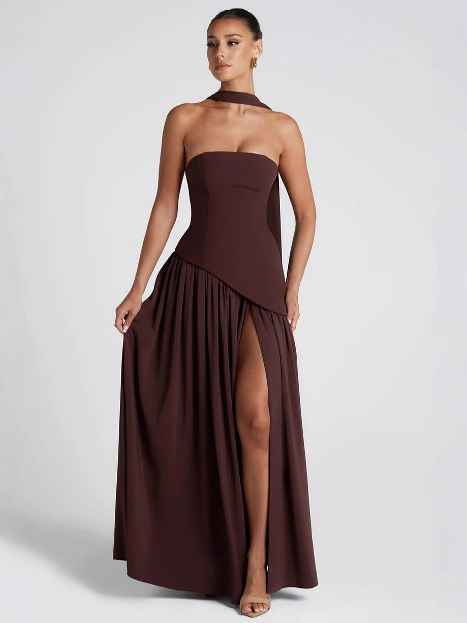 Sienna Crossover Bodycon Maxi Dress