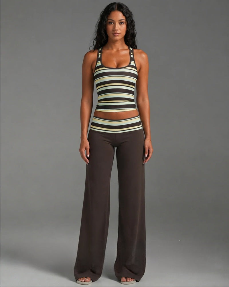 Sable Striped Two-Piece Set