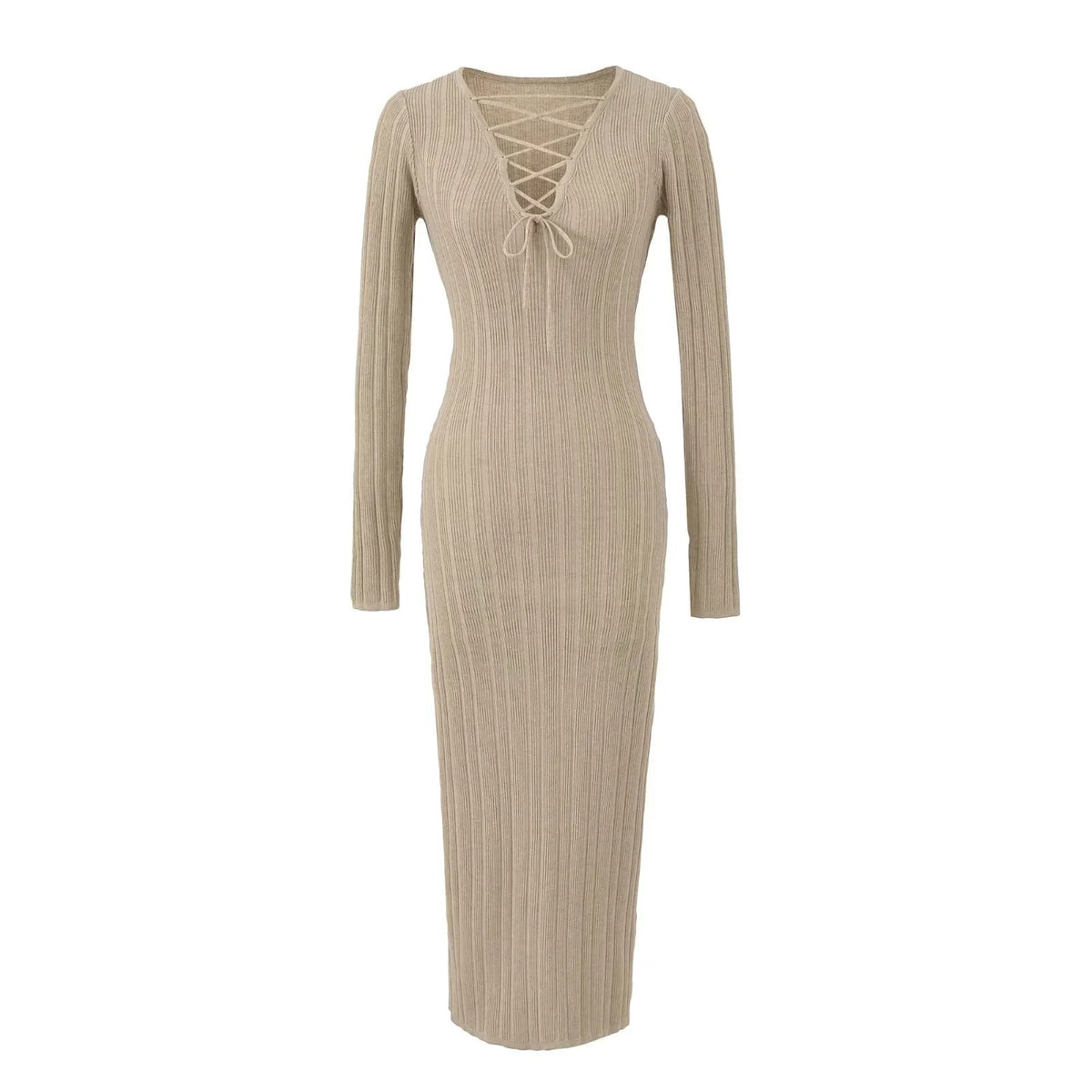 Isla Twist-Knit Maxi Dress