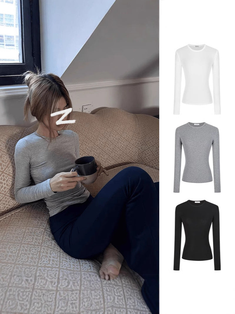 NUVOK Essential Embroidered Long-Sleeve Tee