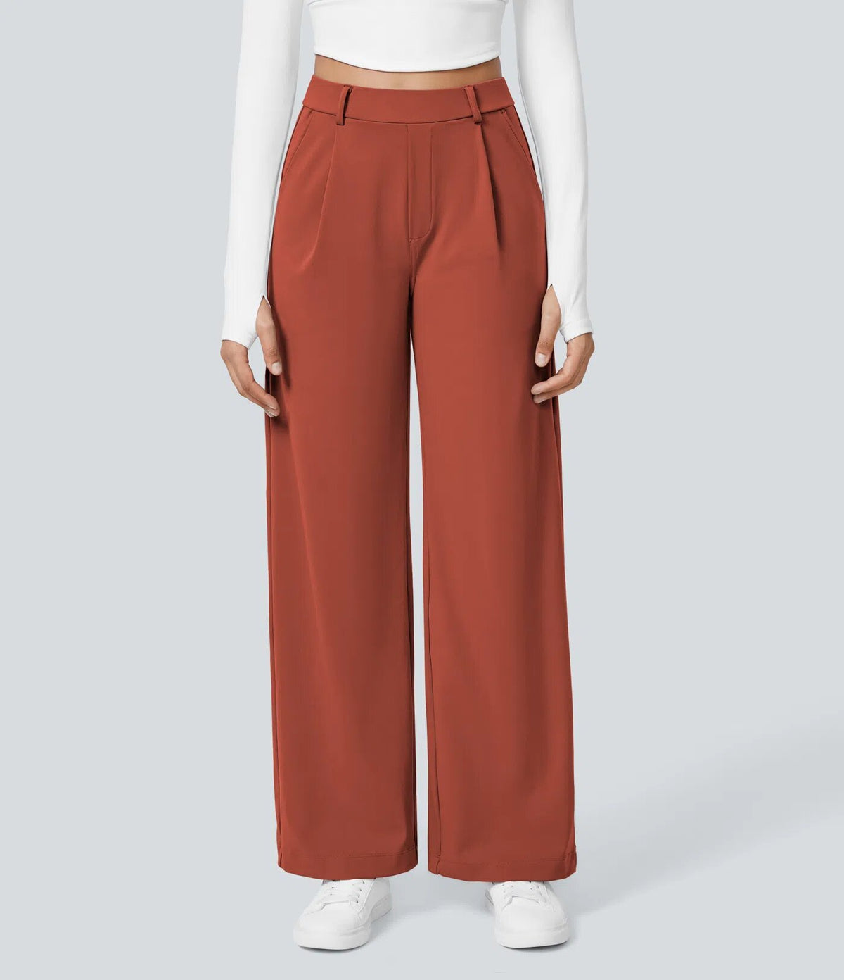 Laurent High-Waist Straight Trousers