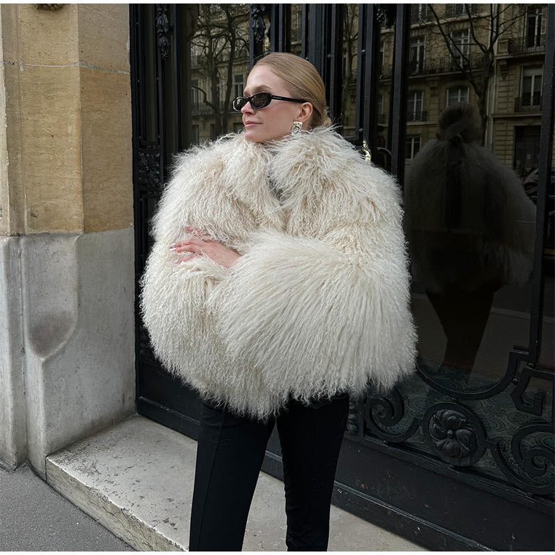 Noelle Cropped Teddy Jacket