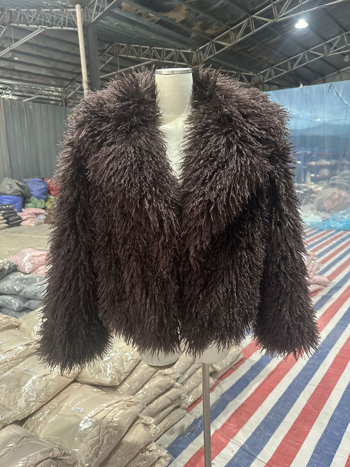 Noelle Cropped Teddy Jacket