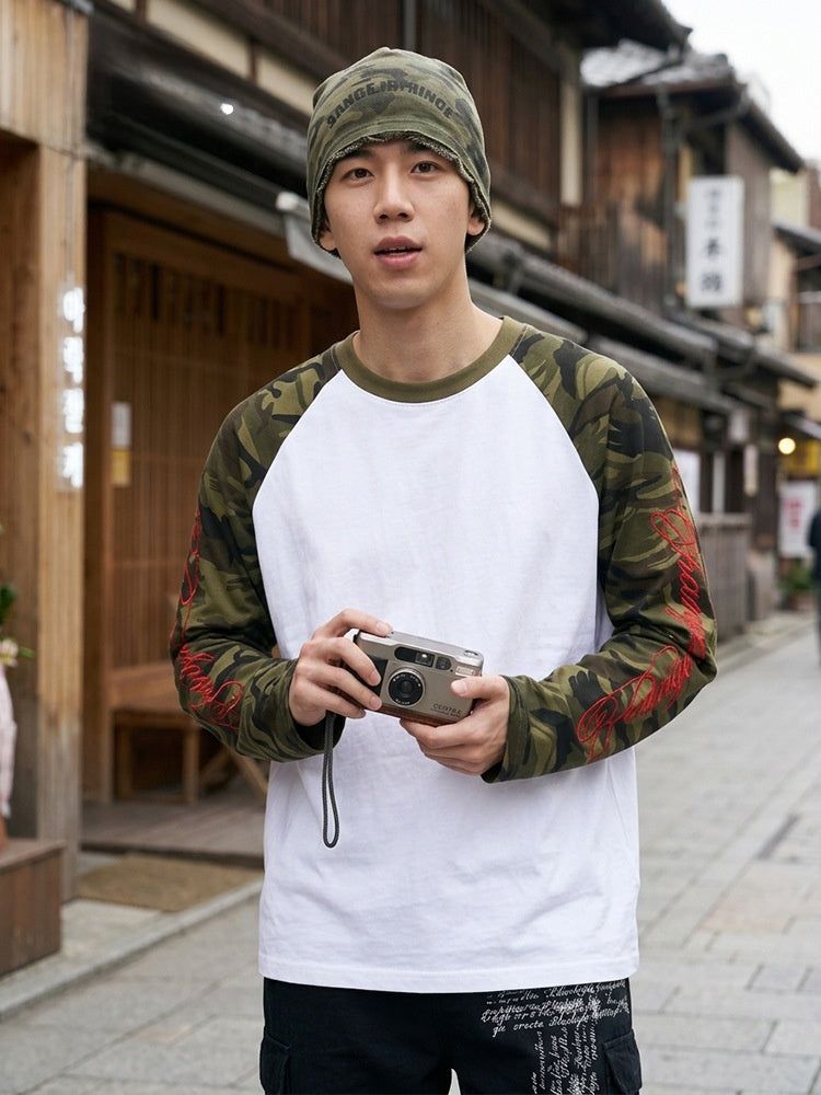 Heritage Embroidered Raglan Tee