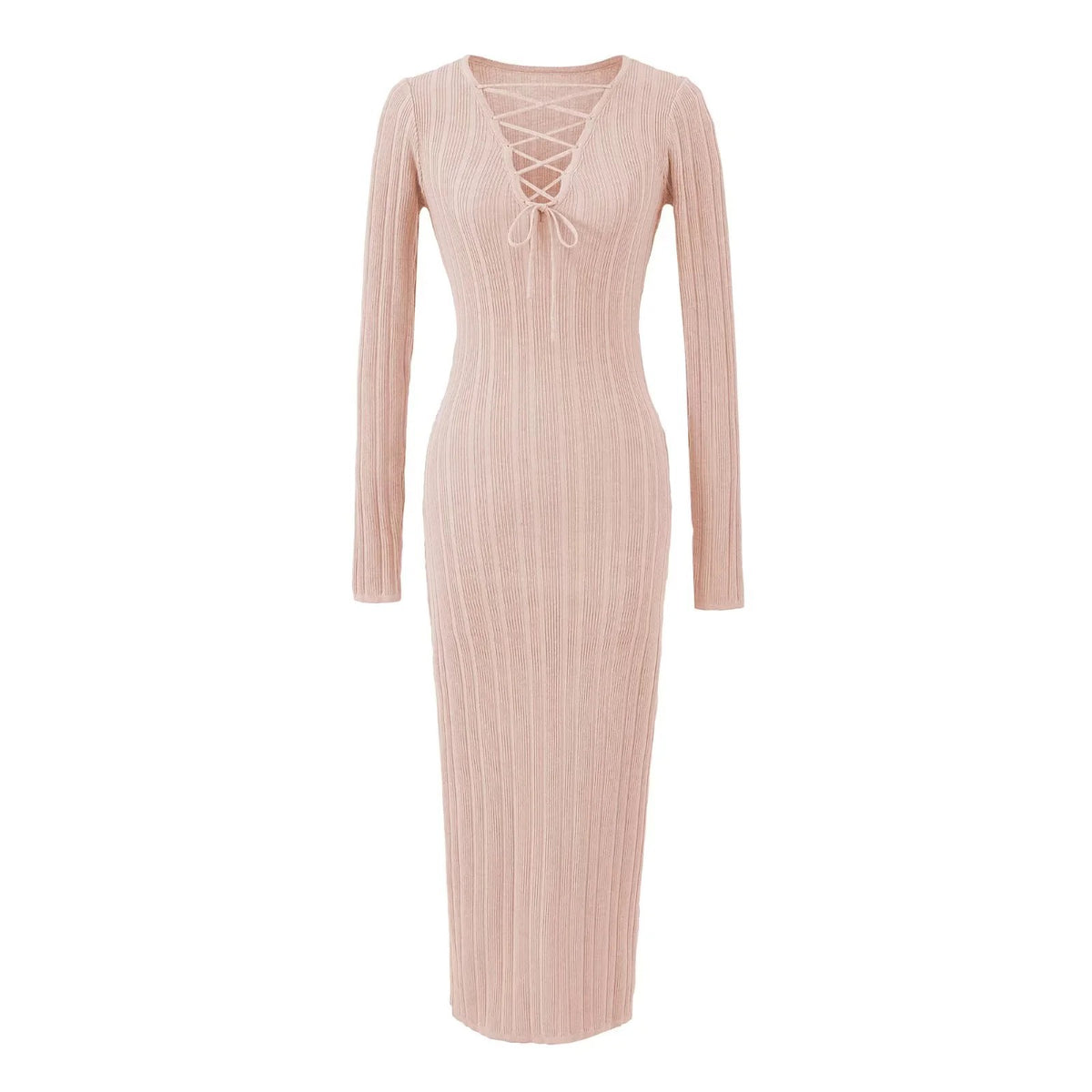 Isla Twist-Knit Maxi Dress