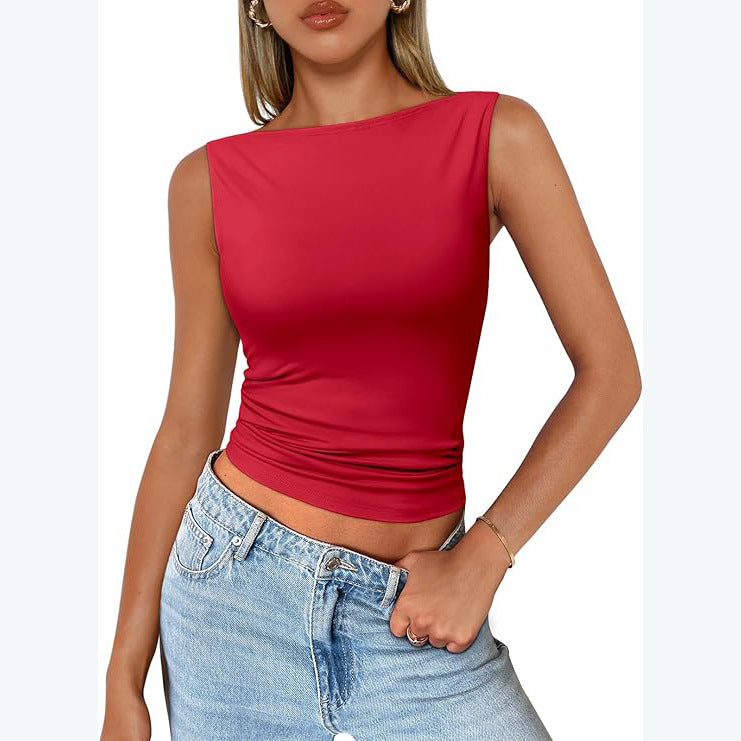 Milk-Silk Square-Neck Tank
