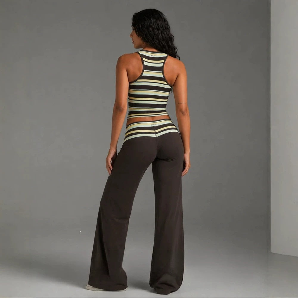 Sable Striped Two-Piece Set