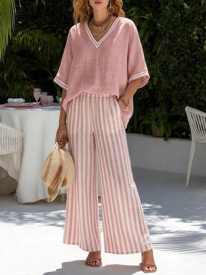 Riviera Linen Two-Piece Set