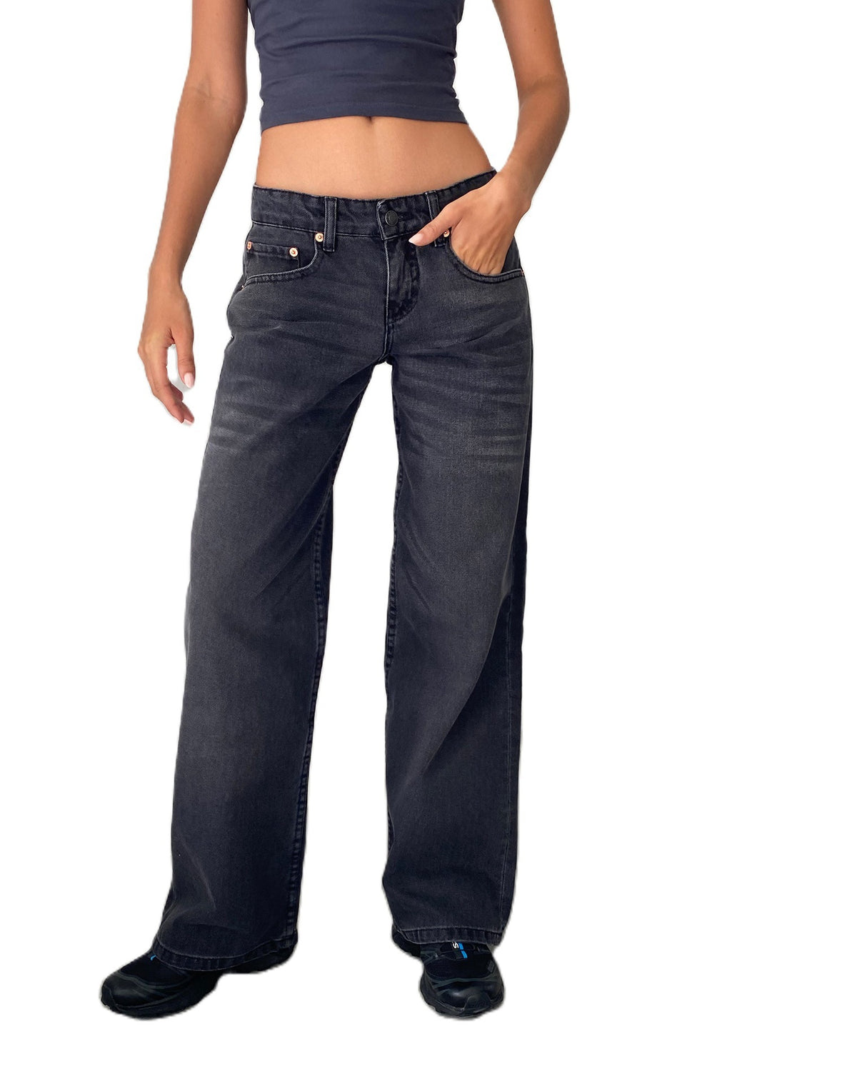 Classic High-Waist Straight Jeans