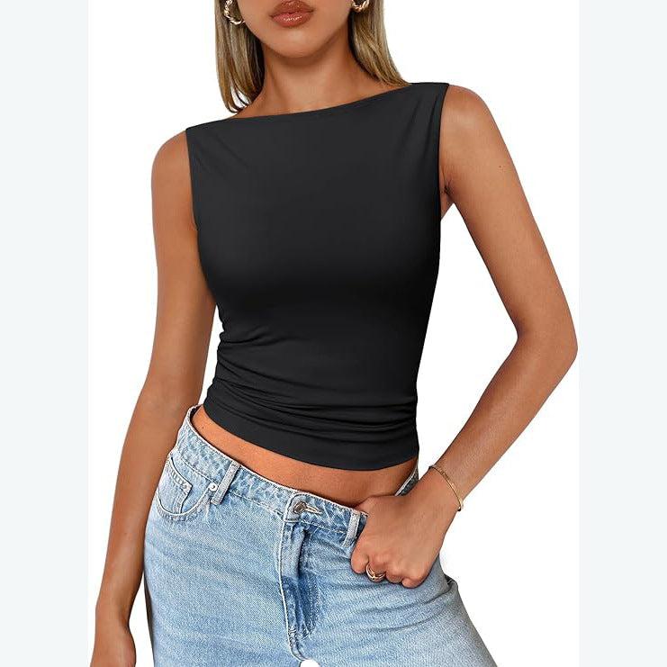 Milk-Silk Square-Neck Tank