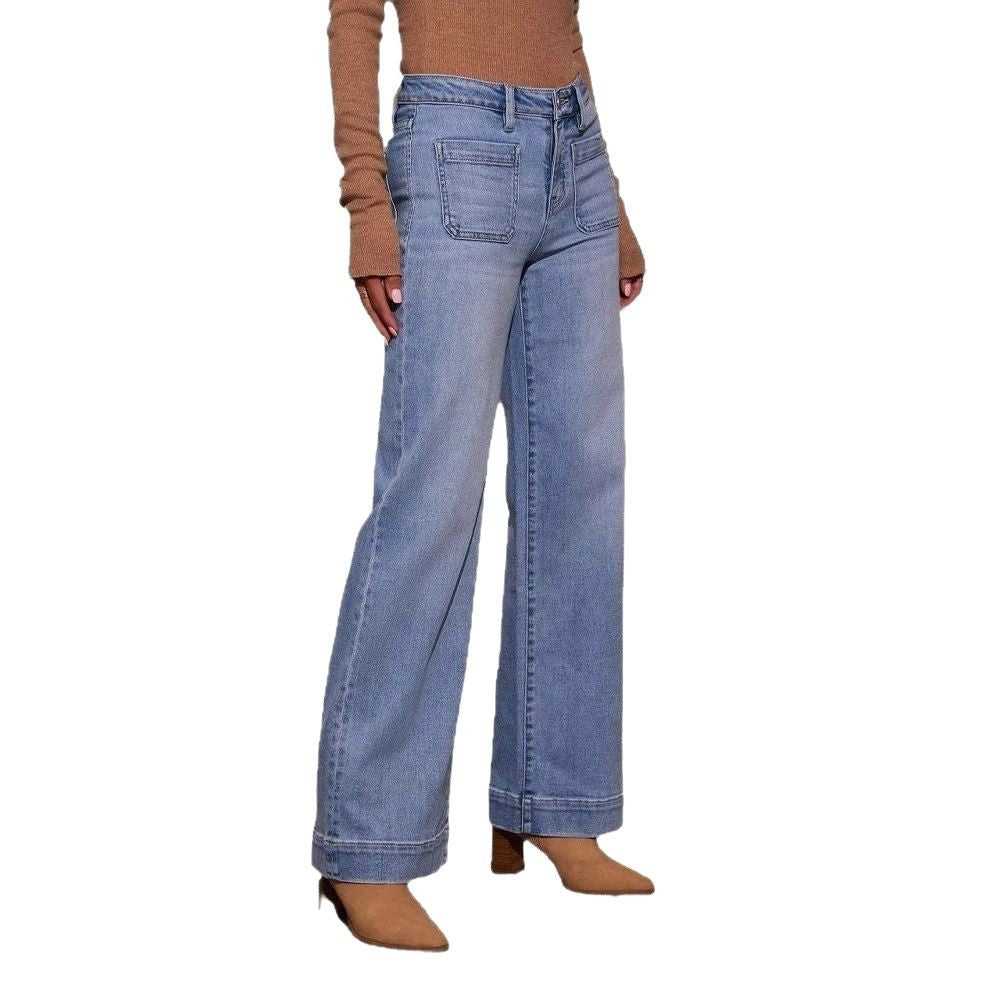Harlow High-Rise Wide-Leg Jeans