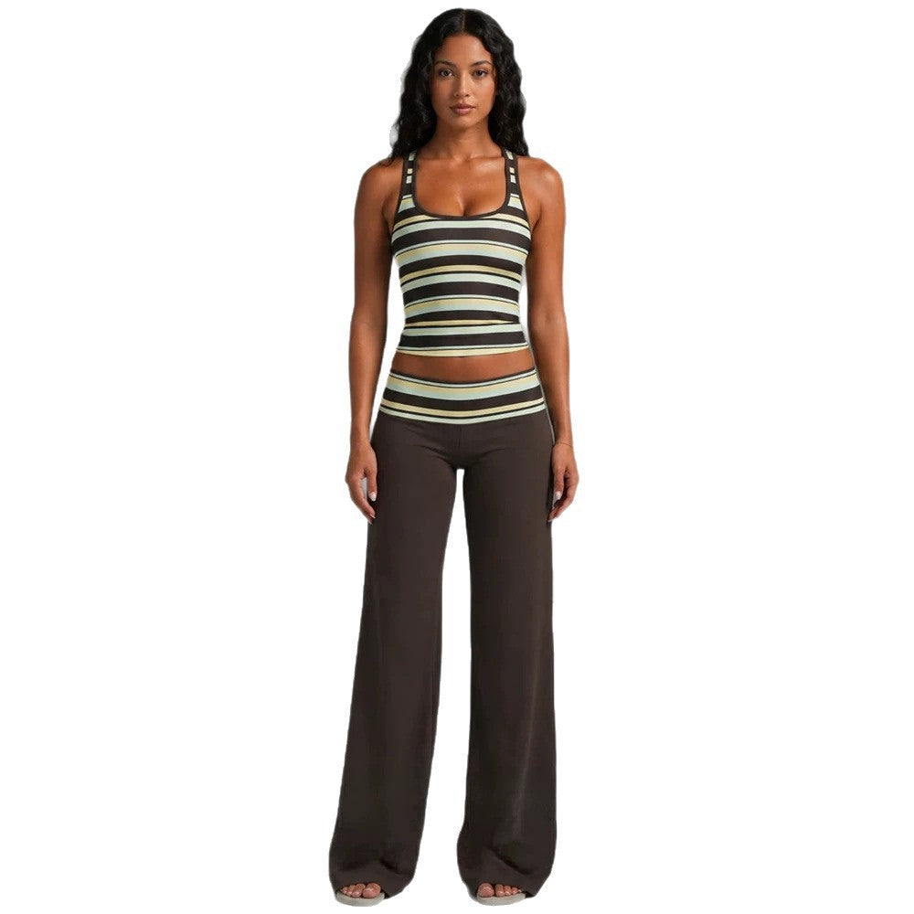 Sable Striped Two-Piece Set