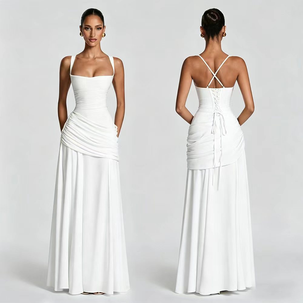 Seraphine Ruched Chiffon Dress