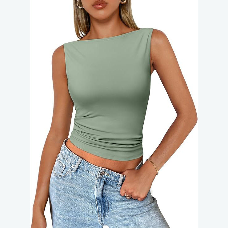 Milk-Silk Square-Neck Tank