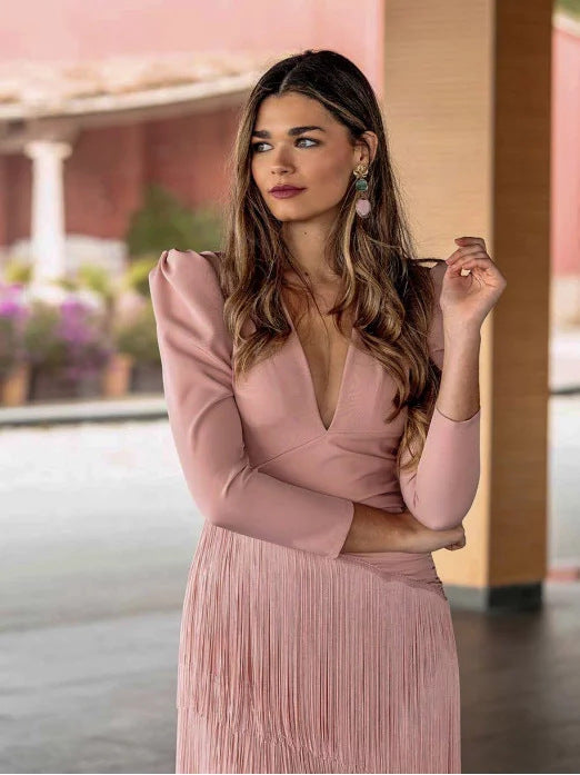 Adèle Fringe Maxi Dress