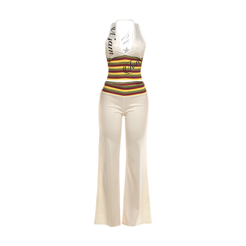 Sunny Crop Top & Flare Set