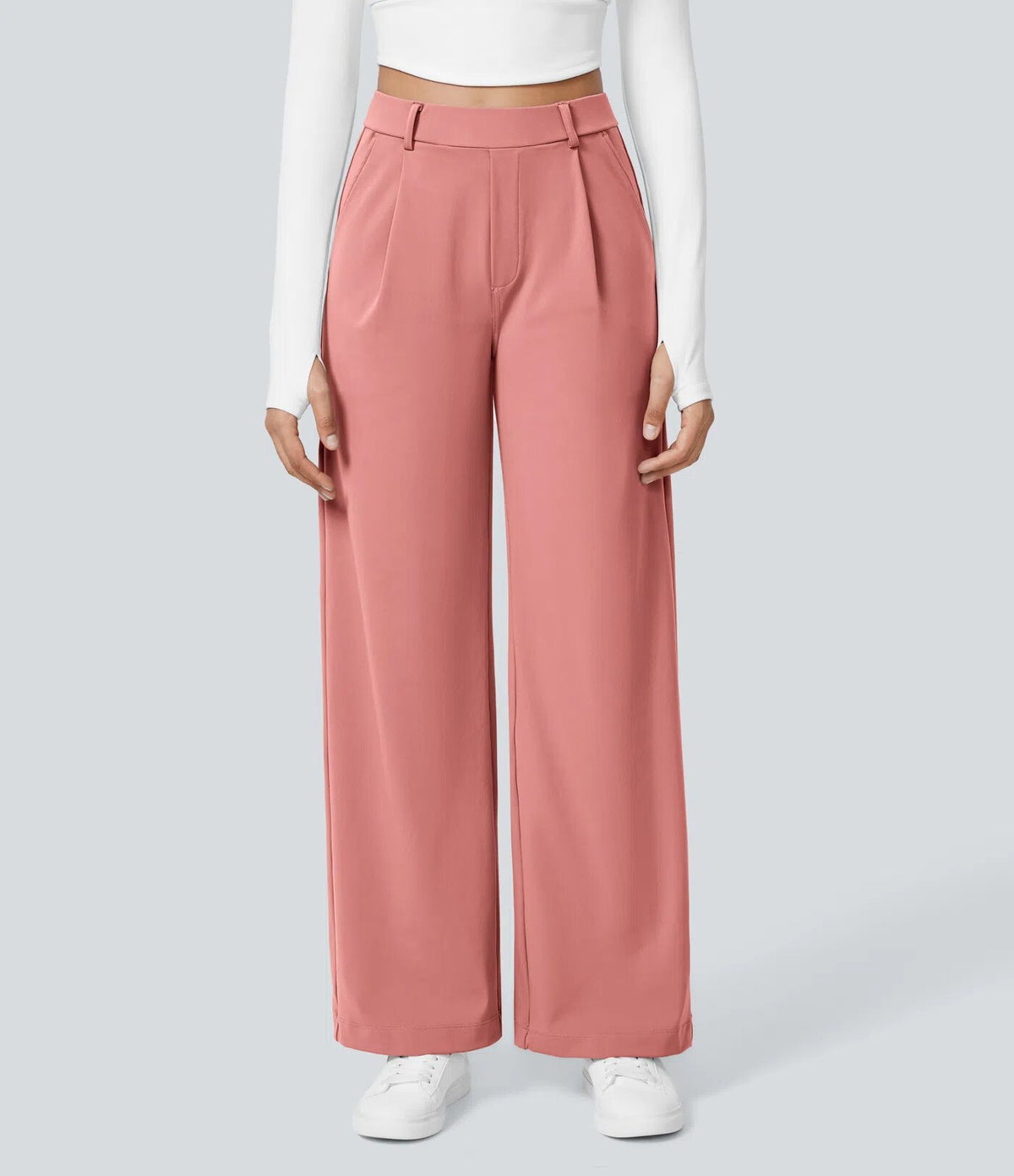 Laurent High-Waist Straight Trousers