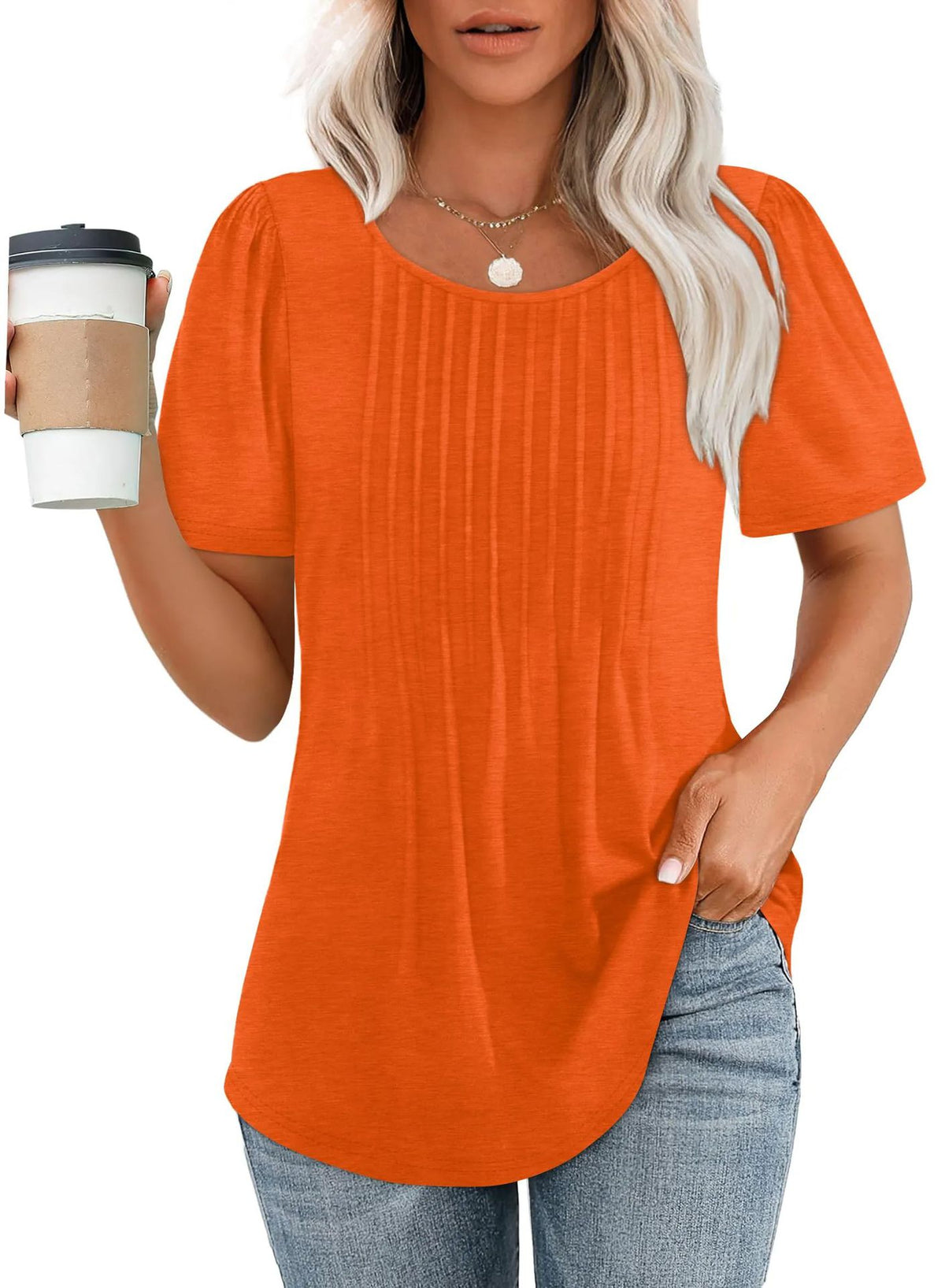 Plissé Relaxed Crew Tee
