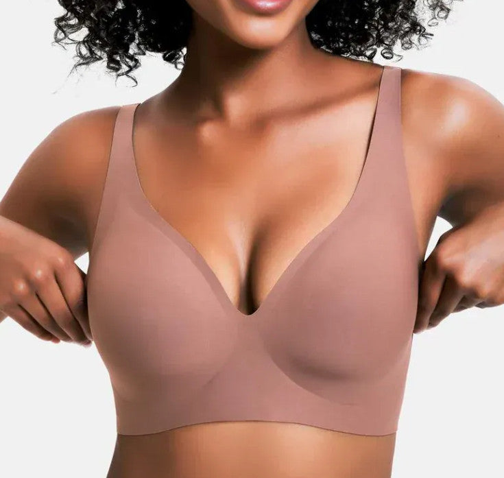 Deep-V Seamless Wireless Bra