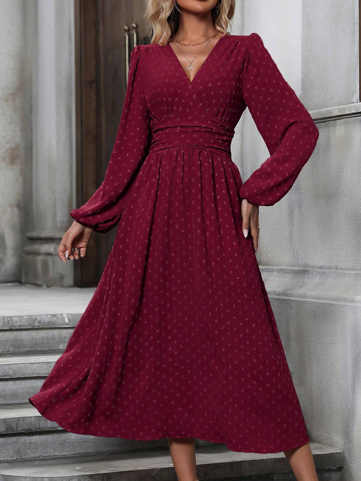 Coco Pom-Pom Wrap Dress