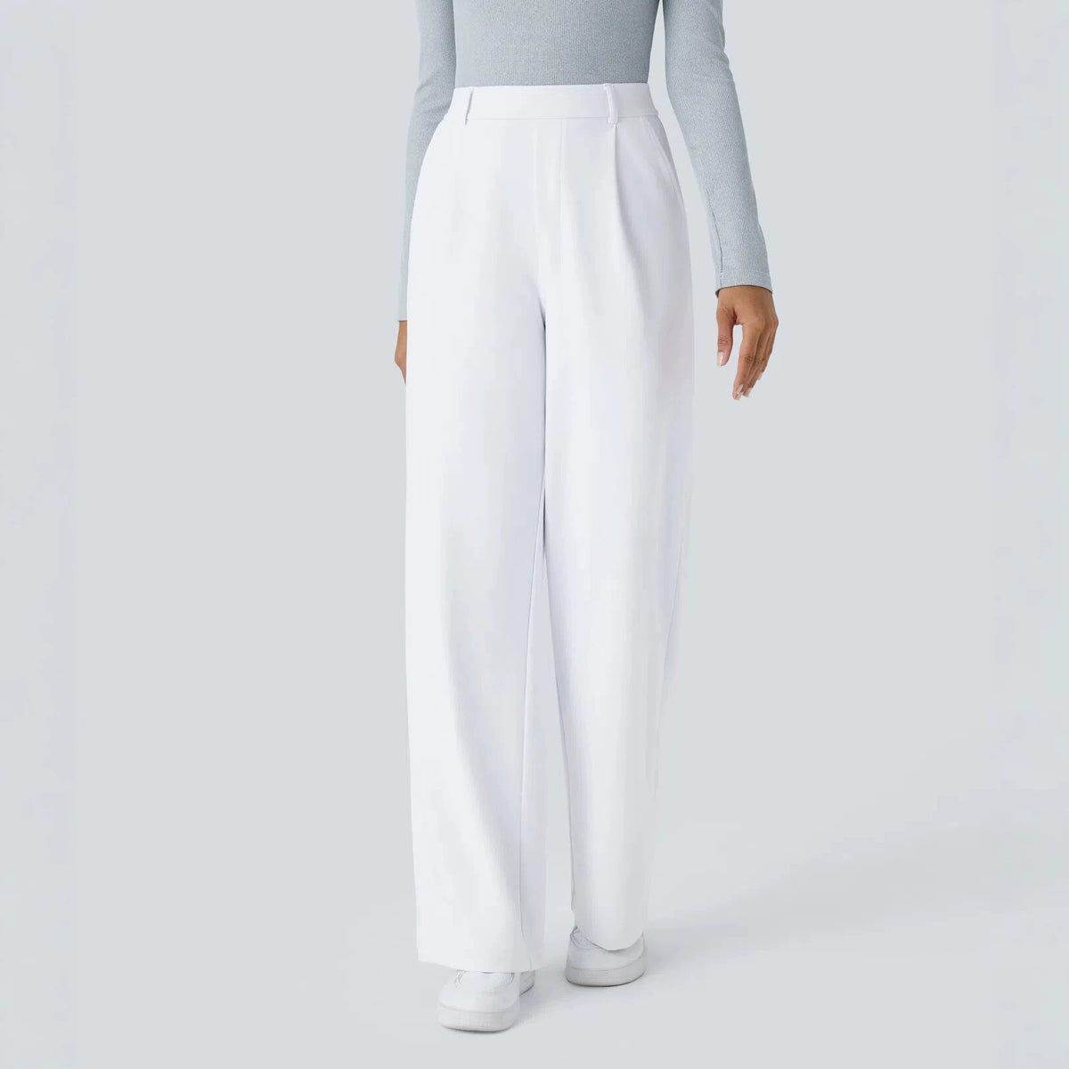 Laurent High-Waist Straight Trousers
