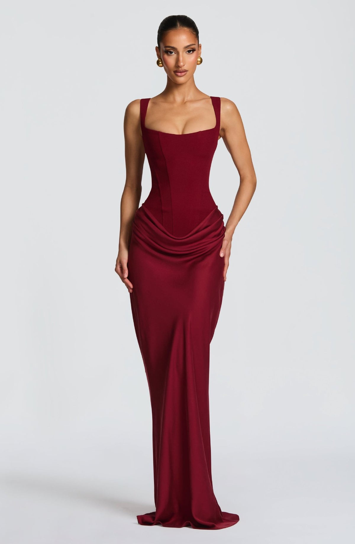 Claudia Square-Neck Bodycon Dress