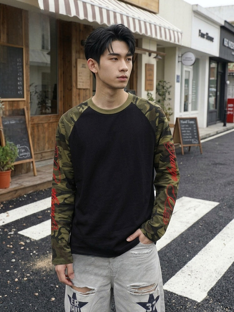 Heritage Embroidered Raglan Tee
