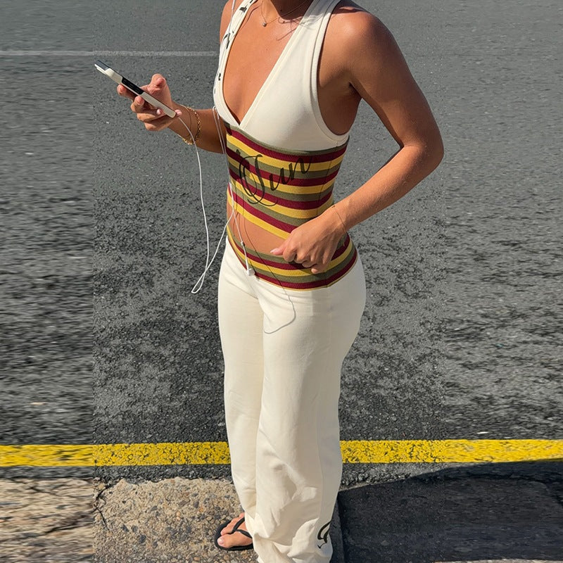 Sunny Crop Top & Flare Set