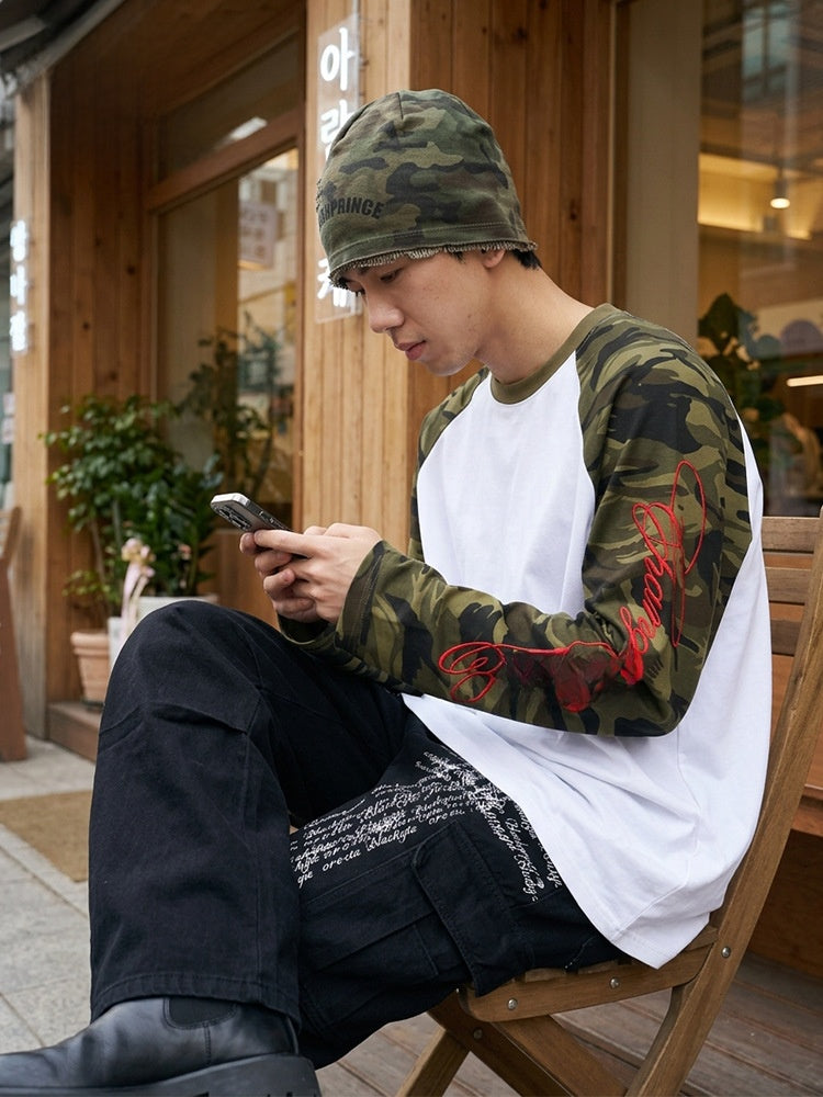 Heritage Embroidered Raglan Tee