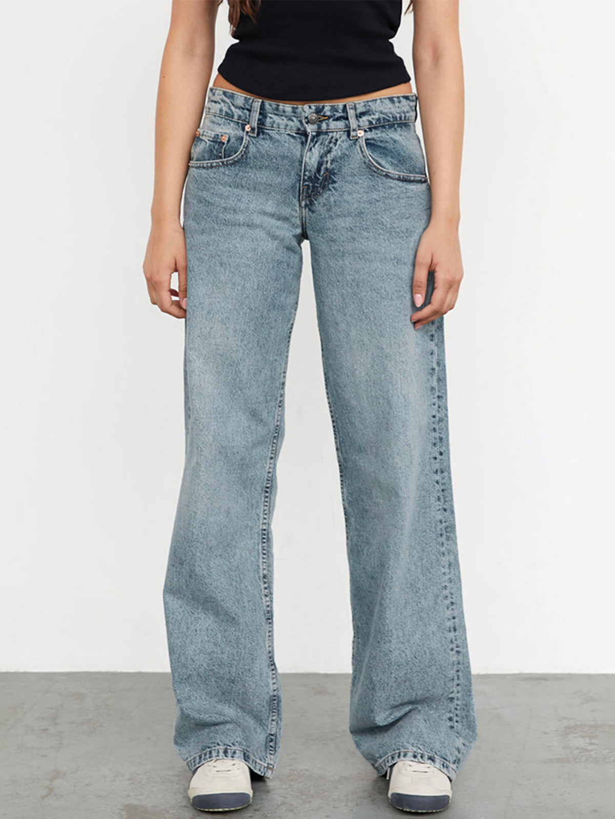Classic High-Waist Straight Jeans