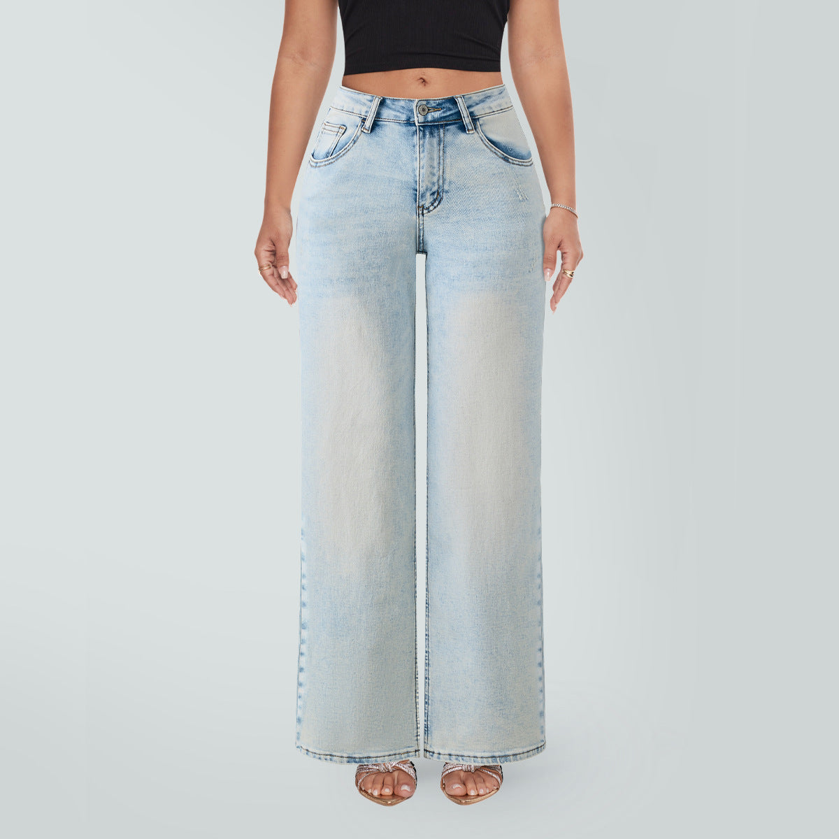 Brooklyn High-Waist Wide-Leg Jeans