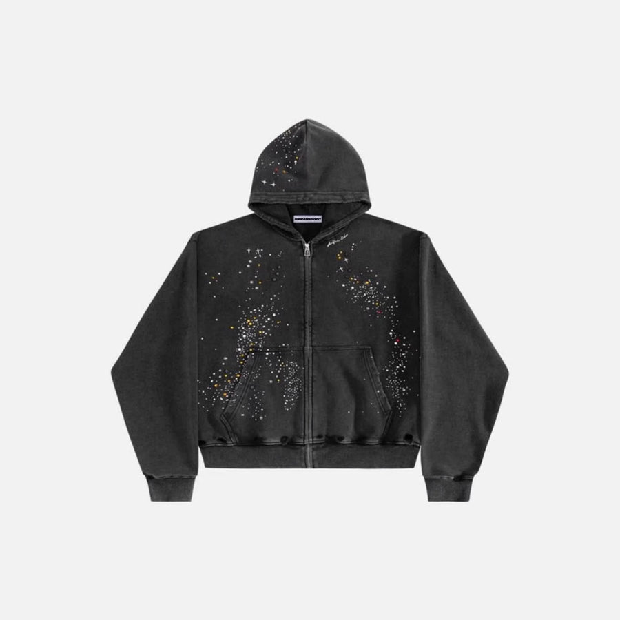 Crystal Zip-Up Hoodie