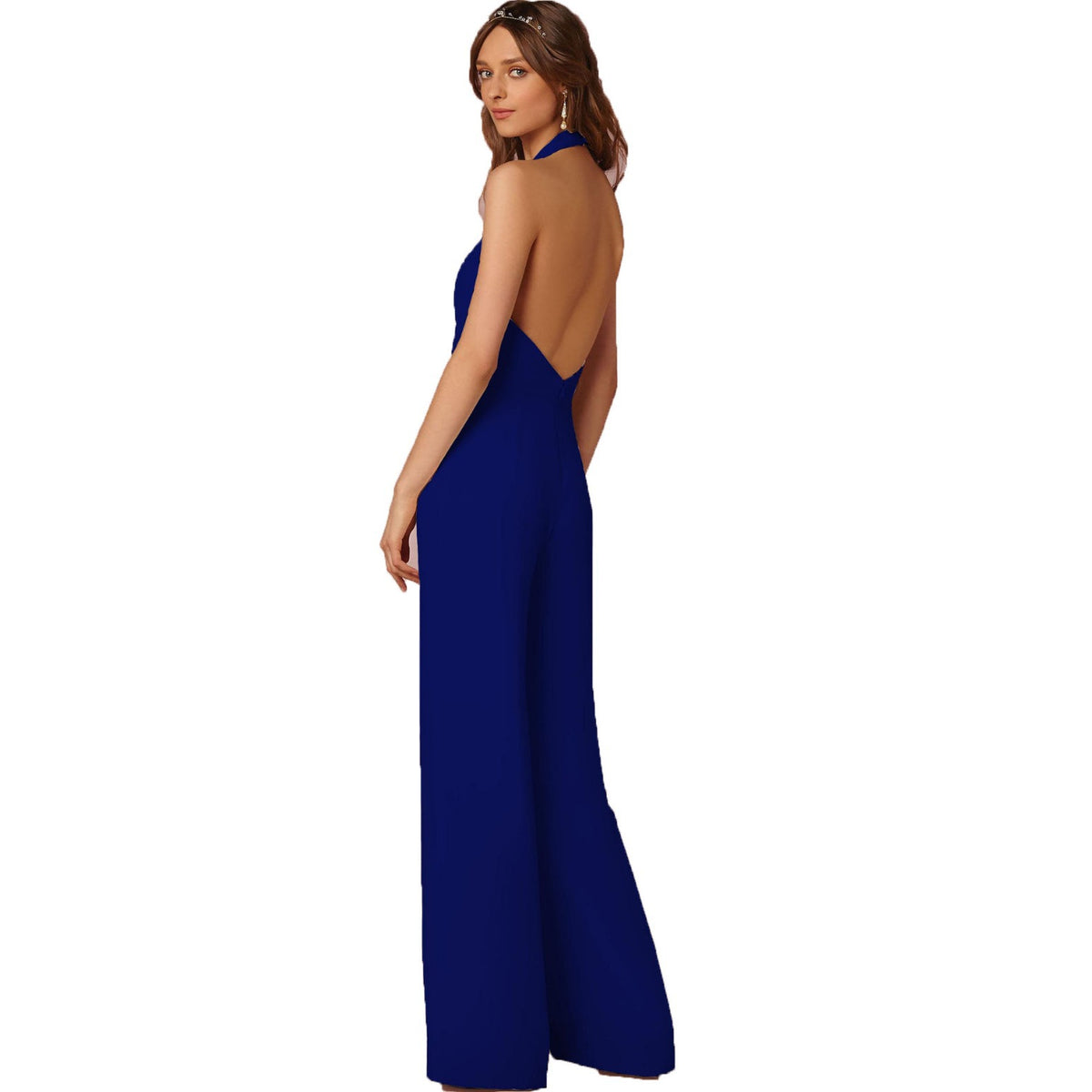 Aria Halter Wide-Leg Jumpsuit