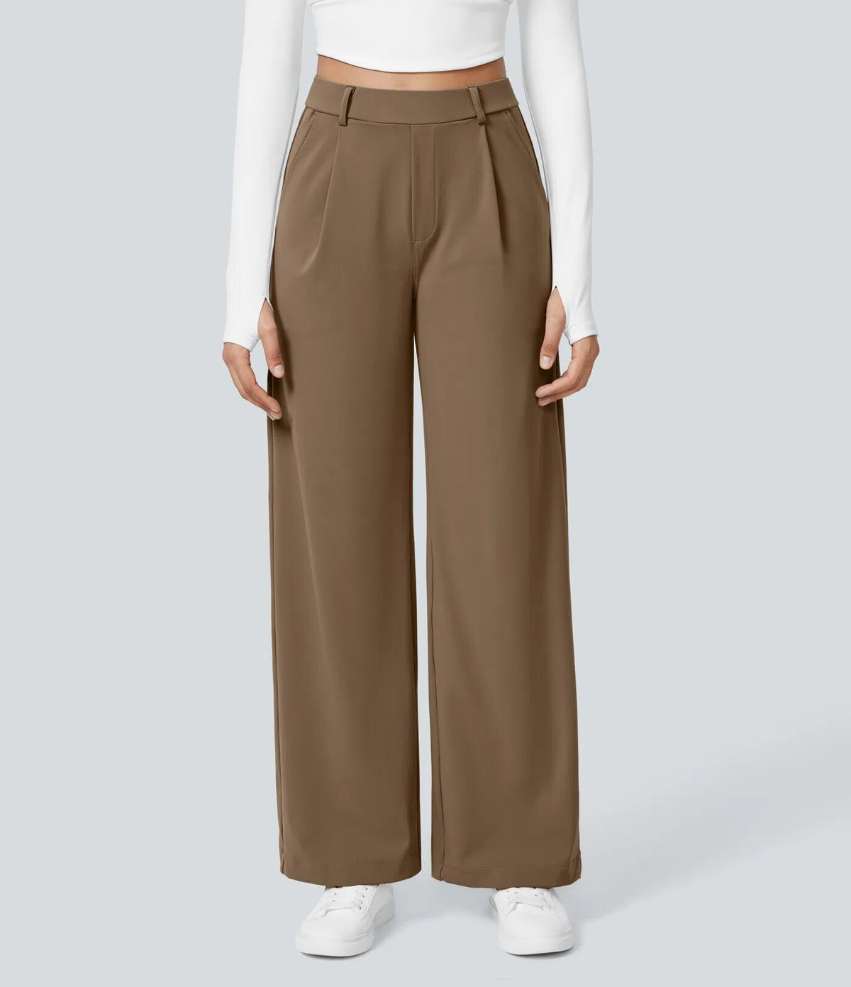 Laurent High-Waist Straight Trousers