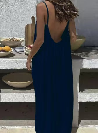 Solène Strappy Open-Back Maxi