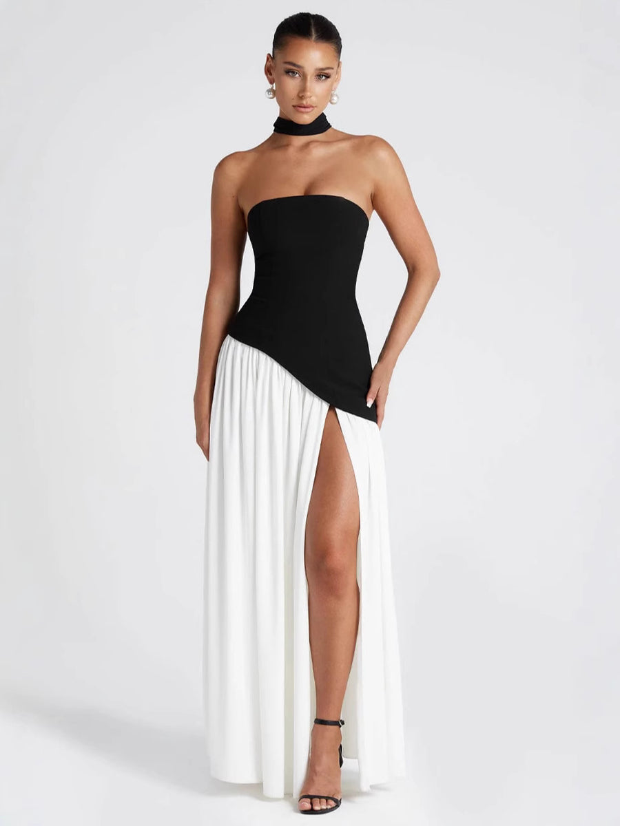 Sienna Crossover Bodycon Maxi Dress