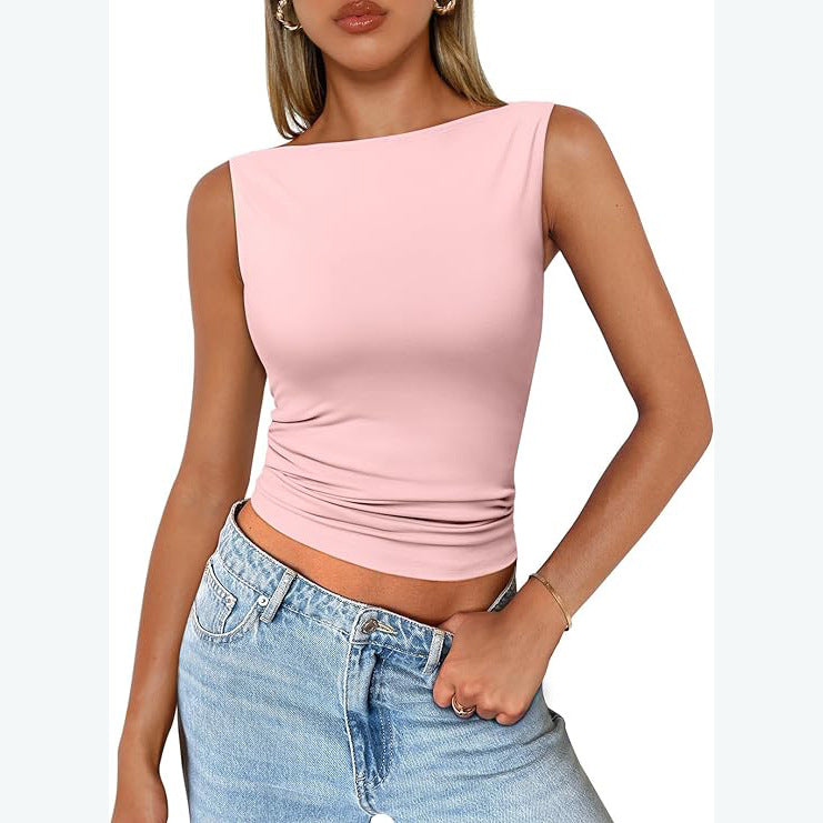 Milk-Silk Square-Neck Tank