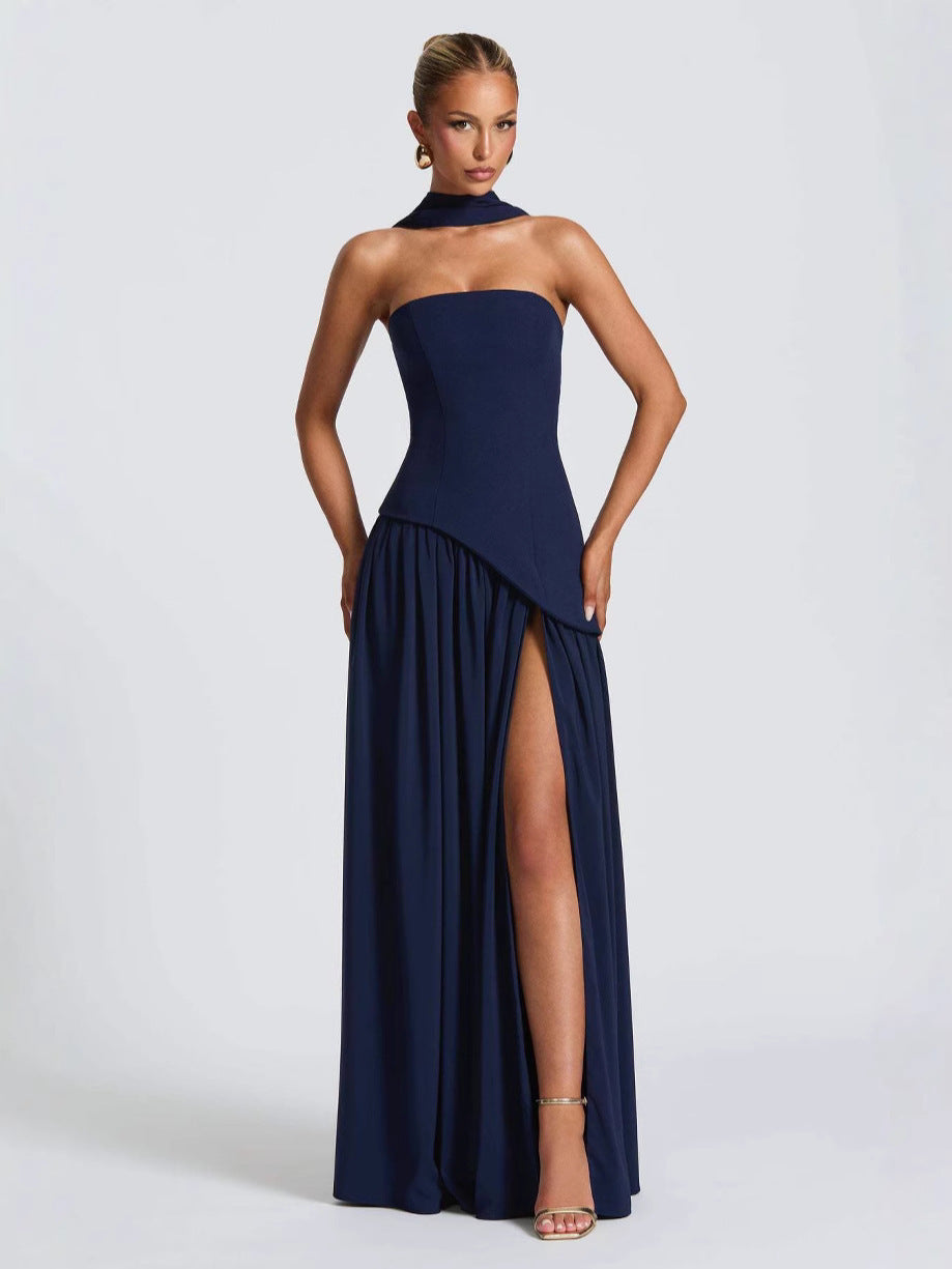 Sienna Crossover Bodycon Maxi Dress