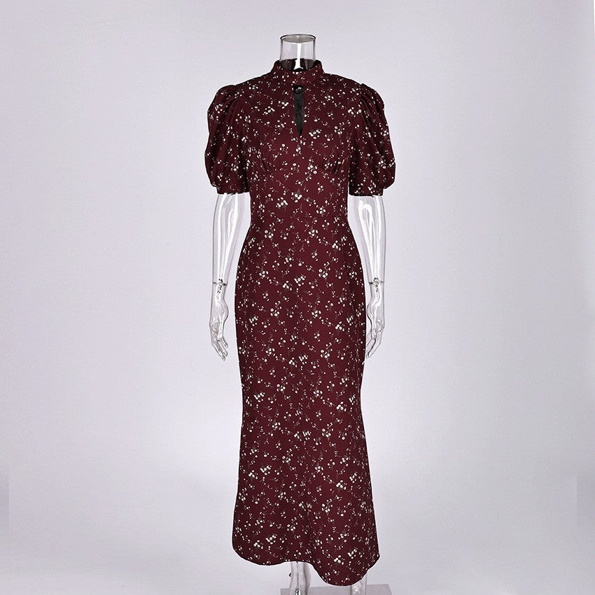 Rosalie Floral Deep-V Maxi Dress