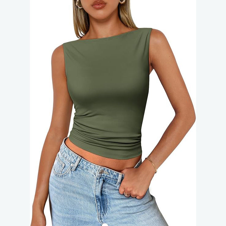 Milk-Silk Square-Neck Tank