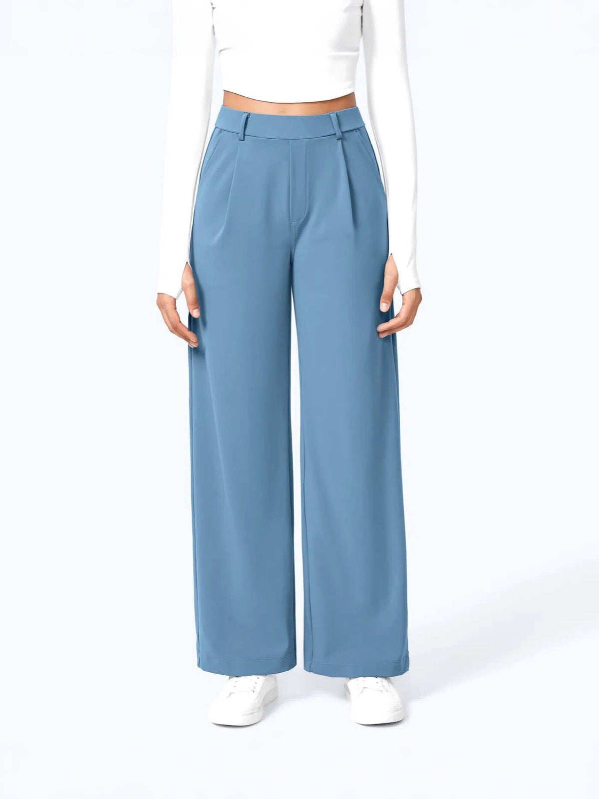 Laurent High-Waist Straight Trousers