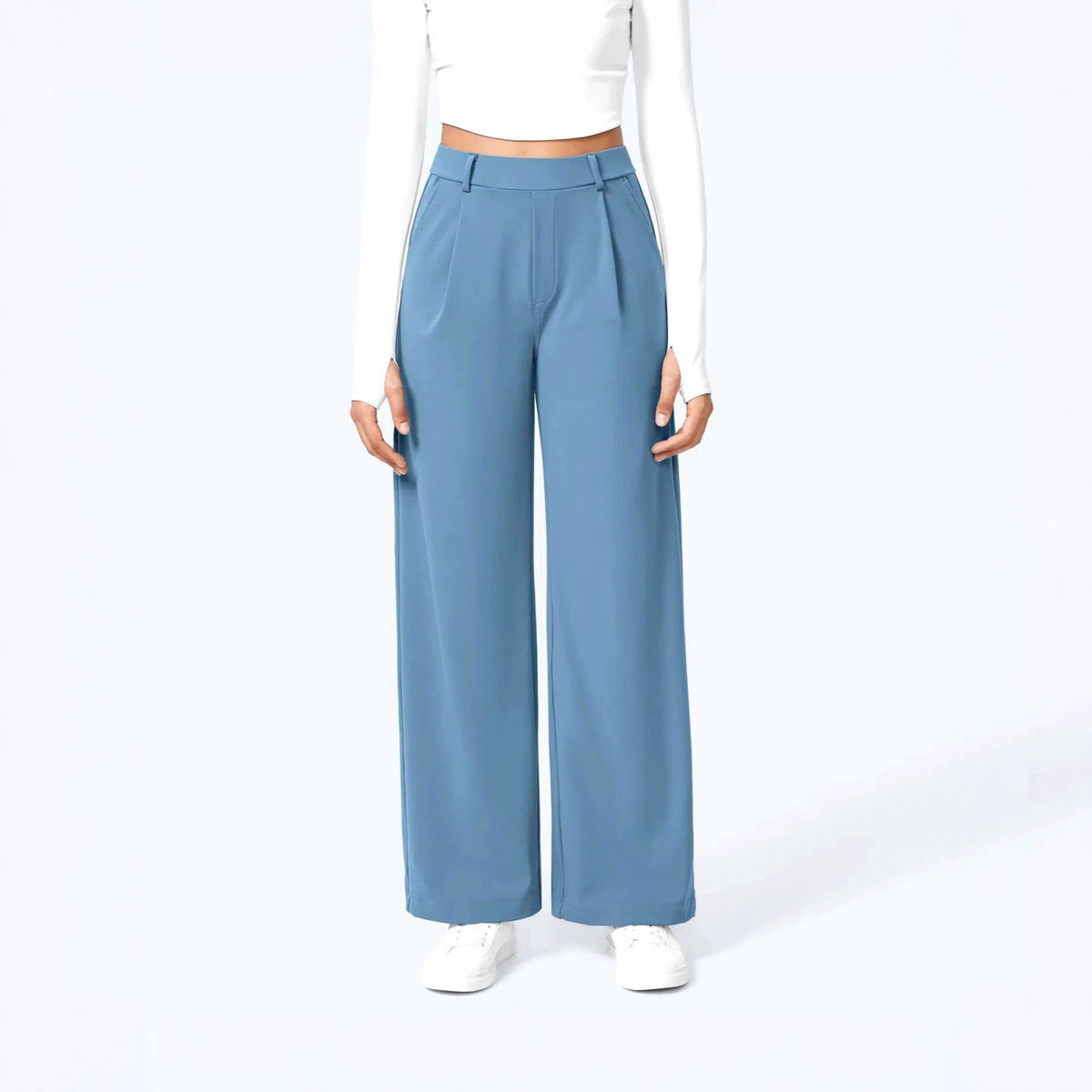 Laurent High-Waist Straight Trousers