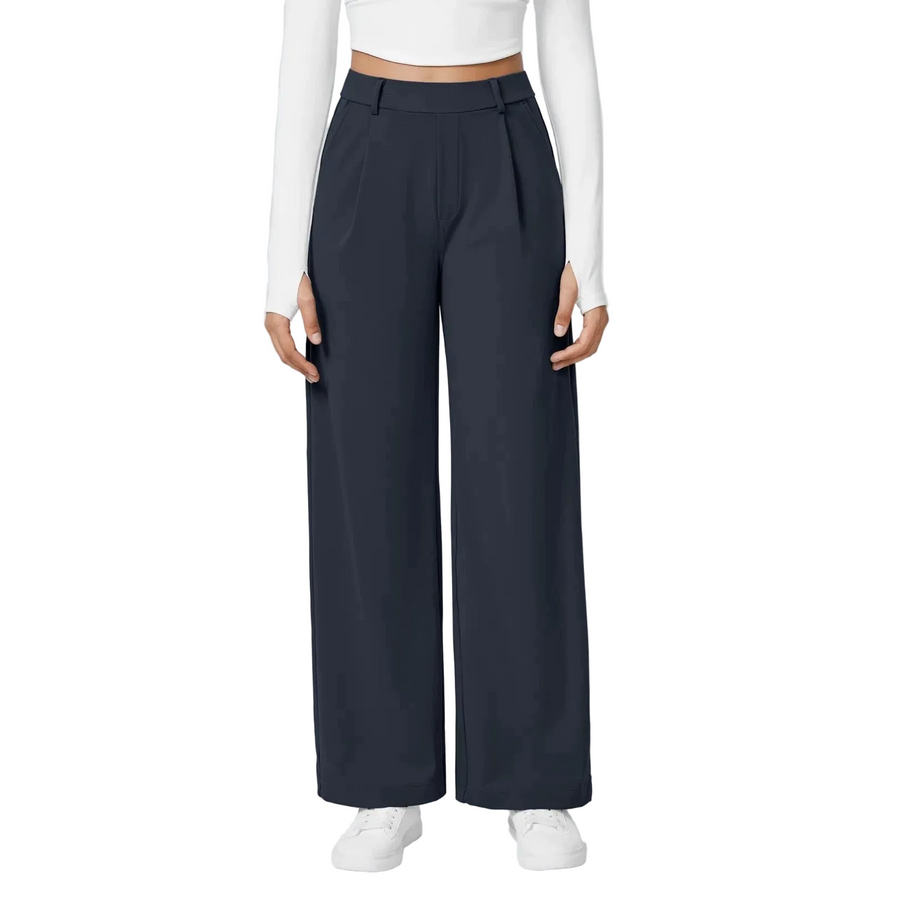 Laurent High-Waist Straight Trousers