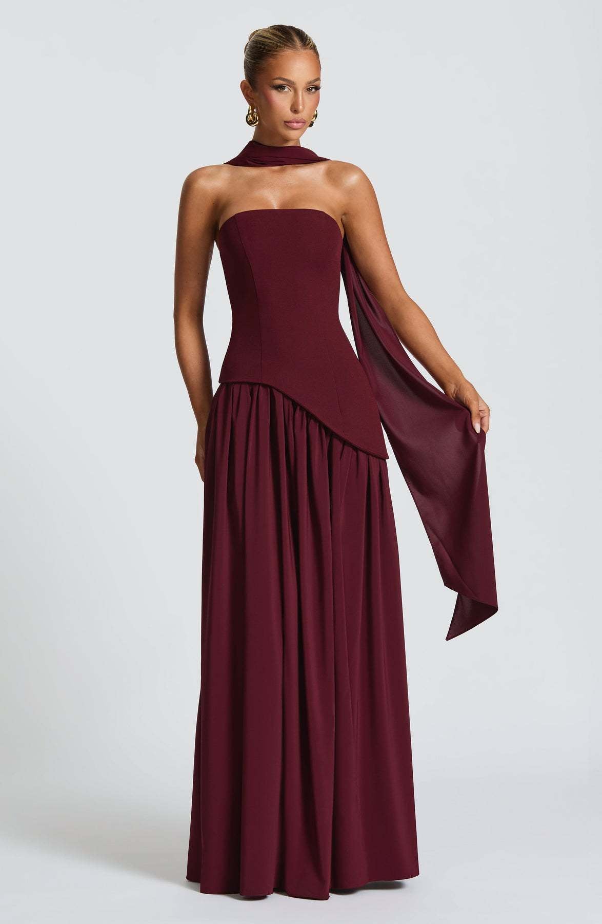 Sienna Crossover Bodycon Maxi Dress