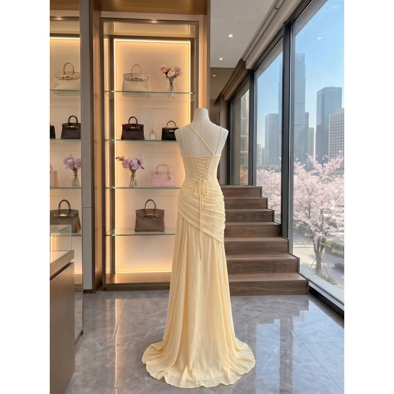 Grace One-Shoulder Column Gown